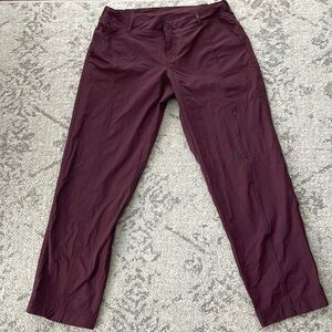 Burgundy Kirkland straight travel pants